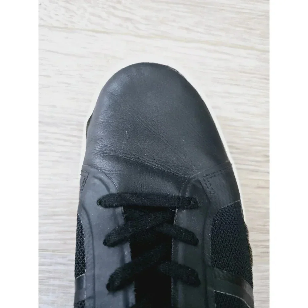 Lacoste Strideur 116 Black Low Rise Mens Lace Up Fashion Sneakers Shoes 12 - Picture 5 of 11